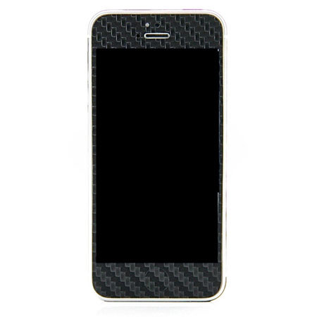 SlickWraps Carbon Fiber Wrap for iPhone 5, Black