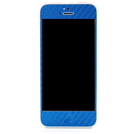 SlickWraps Carbon Fiber Full Body Wrap for iPhone 5, Blue