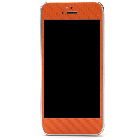 SlickWraps Carbon Fiber Skin for iPhone 5, Orange