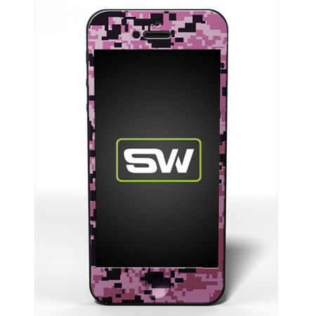 SlickWraps Camo Series Protective Film for iPhone 5, Pink Camo