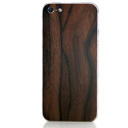 SlickWraps Wood Series Wrap for iPhone 5, Ebony