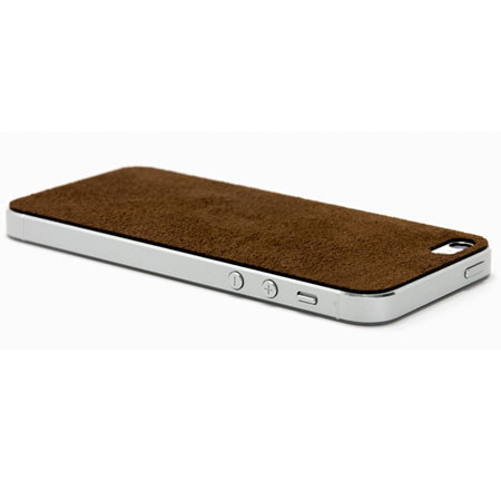 SlickWraps Gamuza Ultrasuede Wrap for iPhone 5, Brown