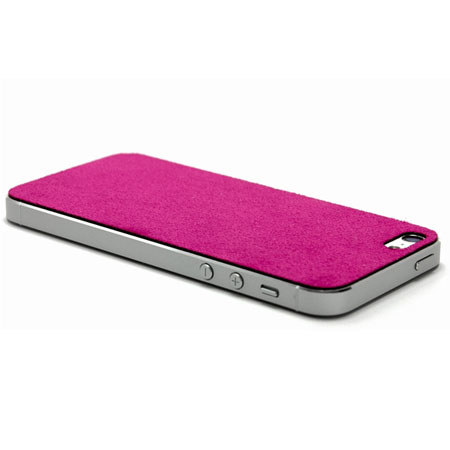 SlickWraps Gamuza Ultrasuede Wrap for iPhone 5, Fusia