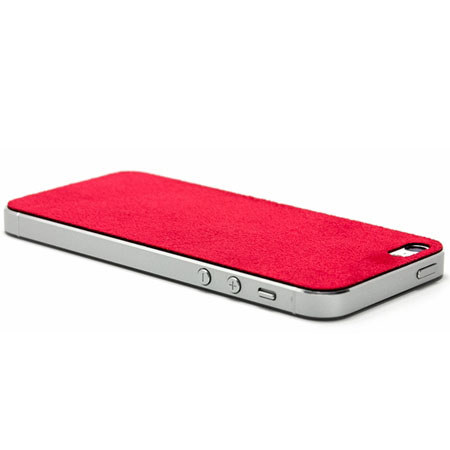 SlickWraps Gamuza Ultrasuede Wrap for iPhone 5, Red