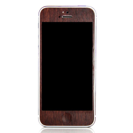 SlickWraps Wood Series Wrap for iPhone 5, Mahogany