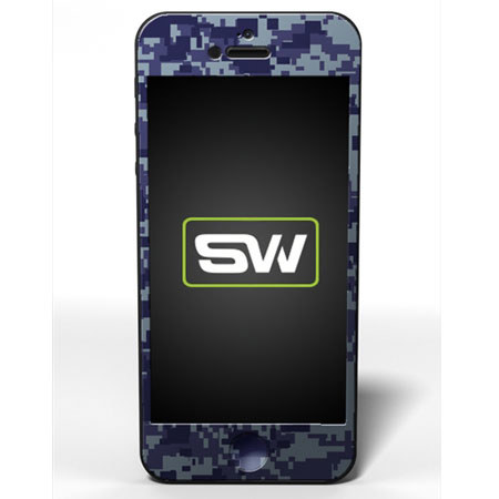 SlickWraps Camo Series Protective Film for iPhone 5, Ocean Camo