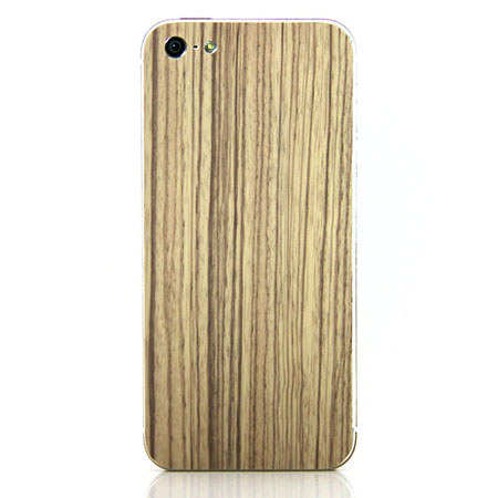SlickWraps Wood Series Wrap for iPhone 5, Zebra
