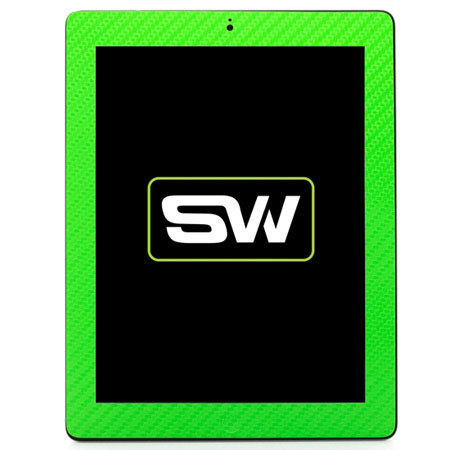 Slickwraps Green Carbon Fiber Wrap for iPad 3rd Gen