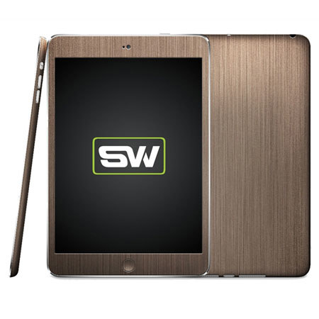 SlickWraps Metal Brushed Wrap for iPad Mini, Copper