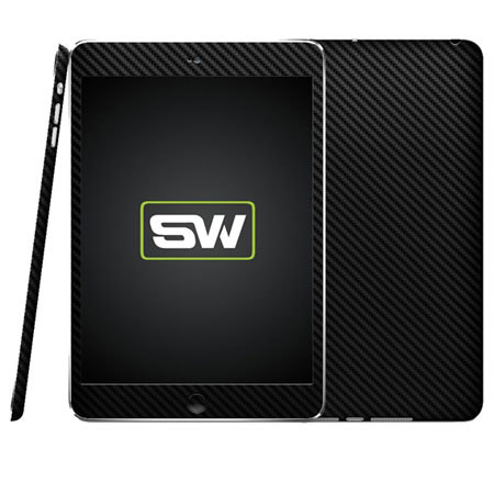 SlickWraps Carbon Fiber Wrap for iPad Mini, Black
