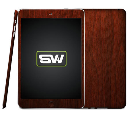 SlickWraps Wood Wrap for iPad Mini, Mahogany
