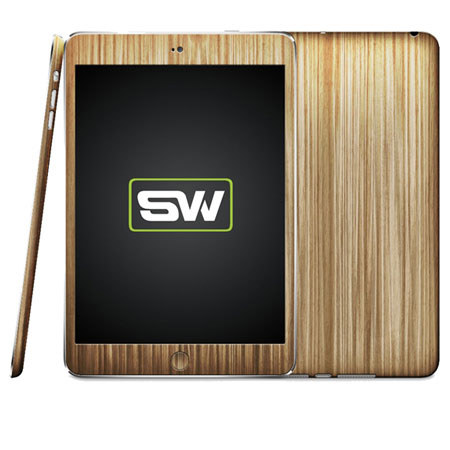 SlickWraps Wood Wrap for iPad Mini, Zebra