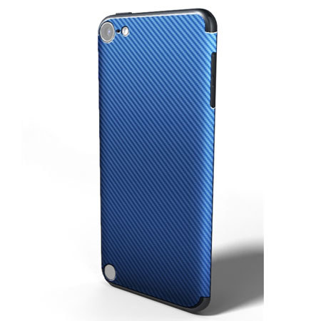 SlickWraps Carbon Fiber Wrap for iPod Touch 5, Blue
