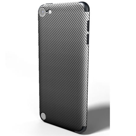 SlickWraps Carbon Fiber Wrap for iPod Touch 5, Gun Metal