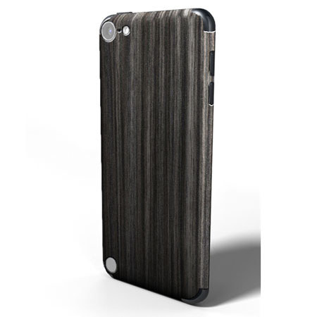 SlickWraps Wood Wrap for iPod Touch 5, Gold Flake Ebony