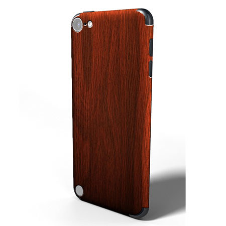 SlickWraps Wood Wrap for iPod Touch 5, Mahogany
