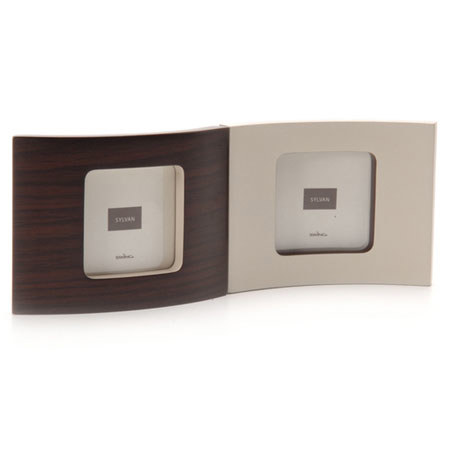 Swing Sylvan Wood Brown Accents Frame, 2 3x3in, Walnut