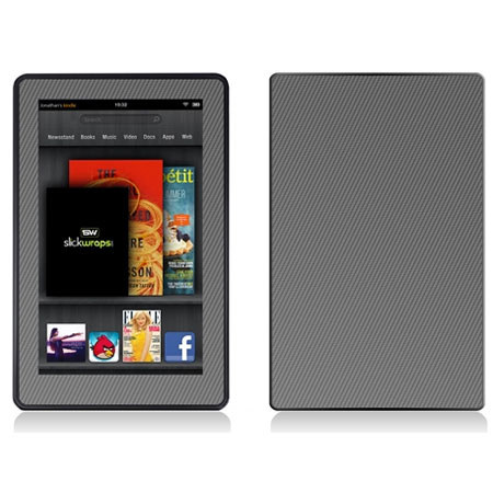 Slickwraps Gun Metal Carbon Fiber for Kindle fire