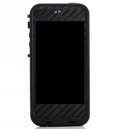 SlickWraps Carbon Fiber LifeProof Wrap for iPhone 5, Black