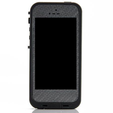 SlickWraps Carbon Fiber LifeProof Fre Wrap for iPhone 5, Gun Metal