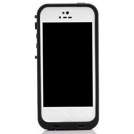 SlickWraps Carbon Fiber LifeProof Fre Wrap for iPhone 5, White