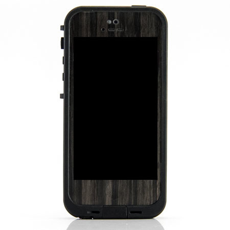 SlickWraps LifeProof Wood Wrap for iPhone 4/4S, Gold Flake Ebony