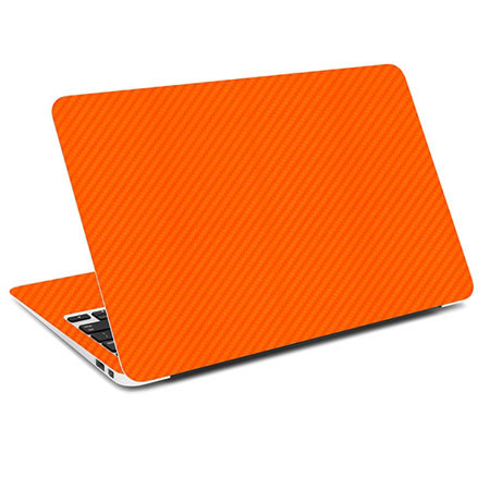 SlickWraps Carbon Fiber Wrap for 13" MacBook Pro, Orange