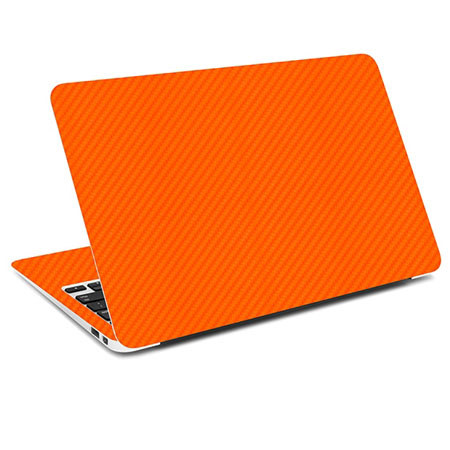 SlickWraps Carbon Fiber Wrap for 15" MacBook Pro, Orange