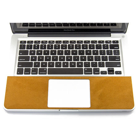 SlickWraps Gamuza Ultrasuede Wristpad for MacBook Pro 15.4", Tan