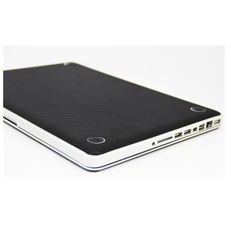 SlickWraps Black Carbon Fiber Wrap for MacBook Pro 17"