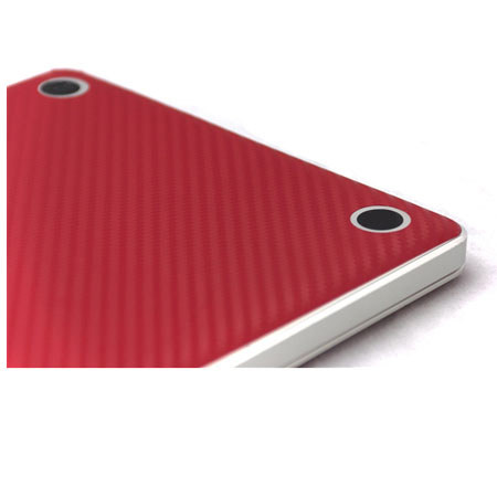 SlickWraps Carbon Fiber Wrap for MacBook Pro 17", Red