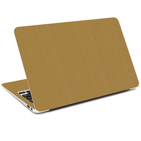 SlickWraps Wrap for MacBook Retina 13", Brushed Gold