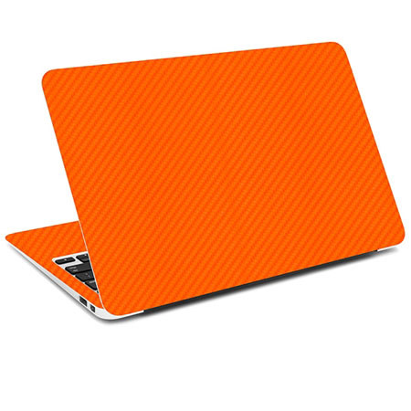SlickWraps Carbon Fiber Wrap for 13" MacBook Retina, Orange