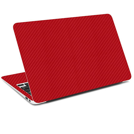 SlickWraps Carbon Fiber Wrap for 13" MacBook Retina, Red