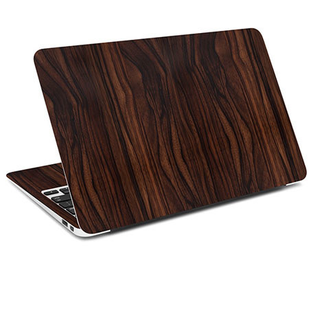 SlickWraps Wrap for MacBook Retina 13", Ebony Wood