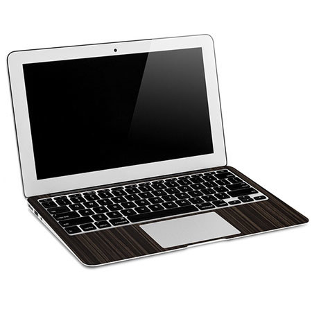 SlickWraps Metalized Wood Wraps for MacBook Retina 13'', Ebony