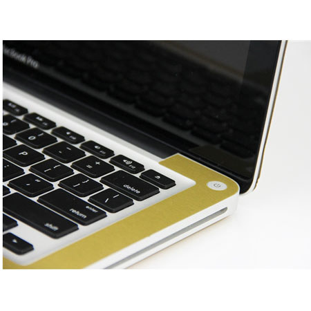 SlickWraps Metal Wrap for MacBook Retina 15", Brushed Gold