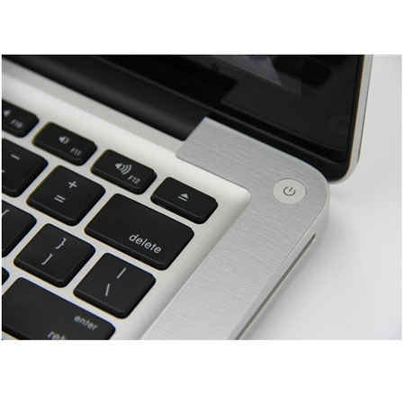 SlickWraps Metal Wrap for MacBook Retina 15", Brushed Steel