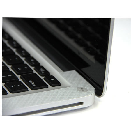 SlickWraps Carbon Fiber Wrap for MacBook Retina 15", Silver