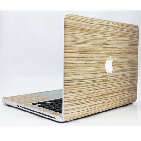 SlickWraps Wood Wrap for MacBook Retina 15", Zebra