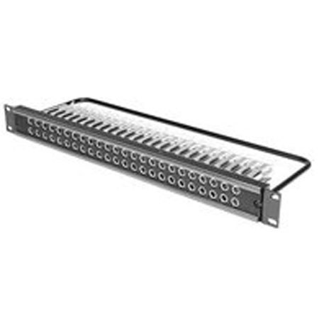 Switchcraft 48Point Long Frame Solder Lug with Cable Tray, 1RU, Full Normals Out
