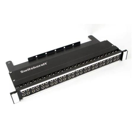 Switchcraft 48Point Long Frame Solder Lug with Cable Tray, 2RU, Full Normals Out