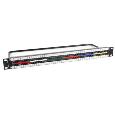 Switchcraft MMVP Video Patchbay, 1 Rack Unit, 2x48, Non-Normalled, 75 Ohm Terminated