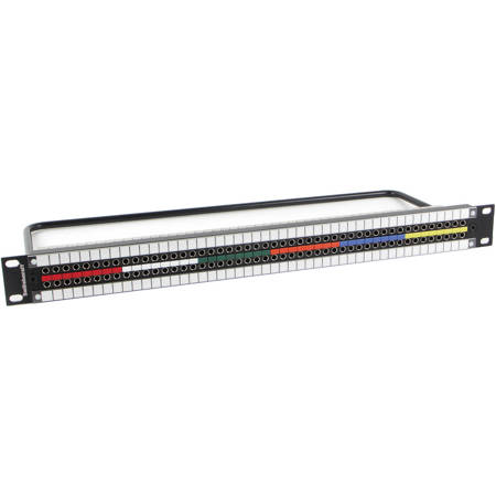 Switchcraft MMVP Video Patchbay, 1 Rack Unit, 2x48, Normalled, 75 Ohm Terminated