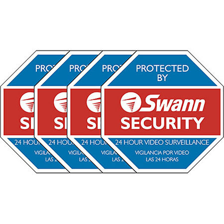 Swann Security Sign & Stickers with Yard Stake
