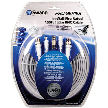 Swann 100ft In-Wall Fire Rated Extension Cable
