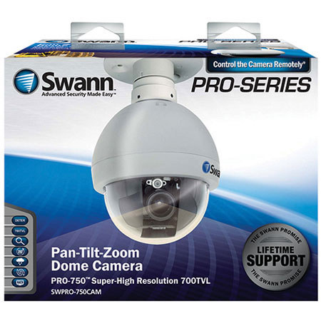 Swann PRO-750 Pan Tilt Zoom Dome Camera with 3x Optical Zoom