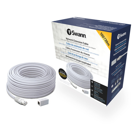 Swann Cat5 Security Ethernet Cable, 100', White
