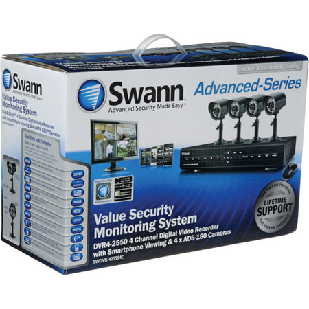 Swann 4-Channel 500GB Camera Security Monitoring System
