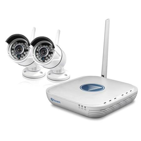 Swann Wi-Fi Security Kit, Includes Micro NVR with Antenna, 2x Day & Night Camera